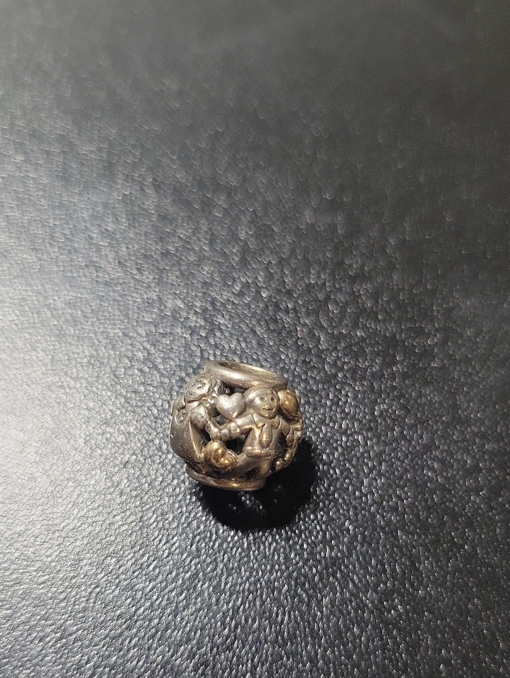 Pandora Sterling Silver and Gold-Tone Decorative Charm Bead